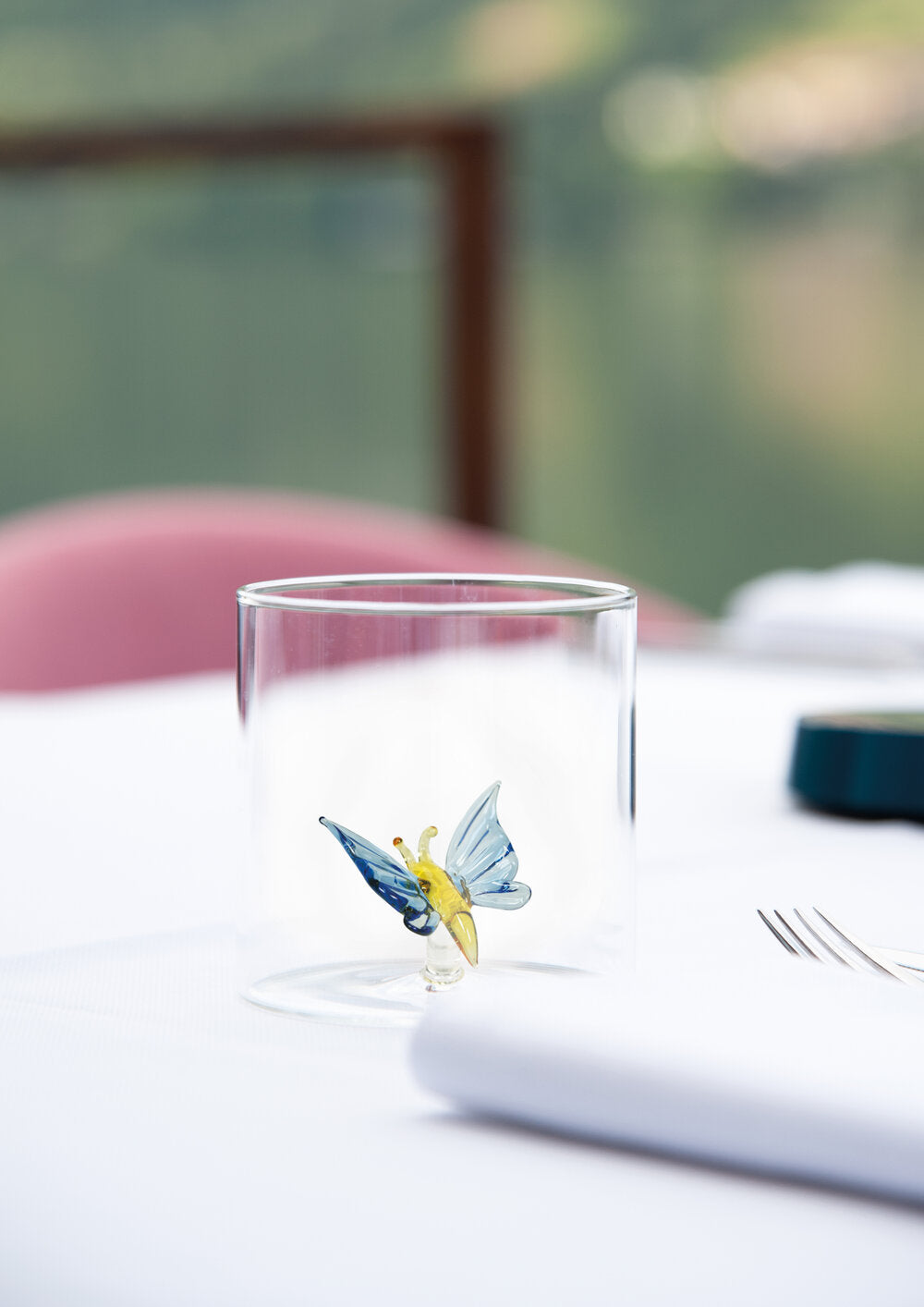 Borosilicate Glas, Butterfly - 250 ml.